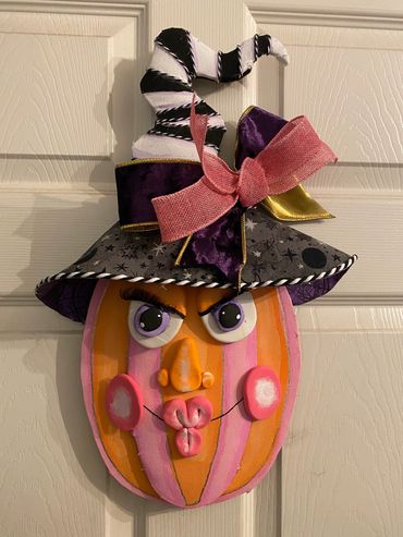 2026 Glamorous Pumpkin. It can be a wreath insert or a hanging decoration.