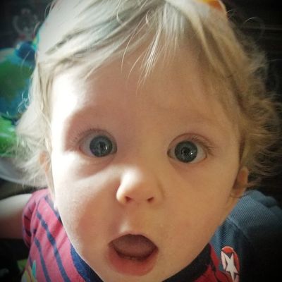 A small kid shocked
