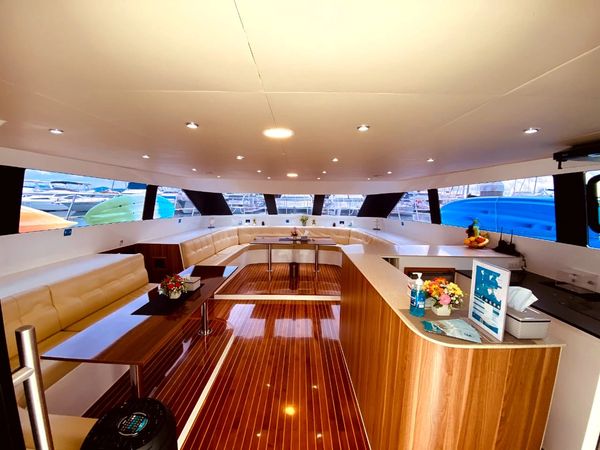 Bonbon Private Yacht Langkawi Rental Beautiful Salon Ideal For Day Cruise Langkawi 
