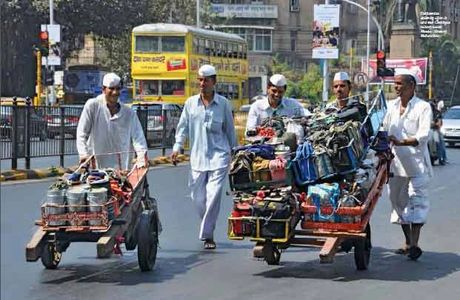 Dabbawallas photo from India book, India Unveiled by Robert Arnett, one of the best books on India.