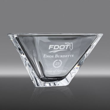 A transparent trophy with "FDOT" text visible