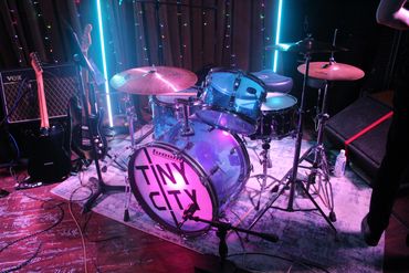 Tiny City drumset all lit up