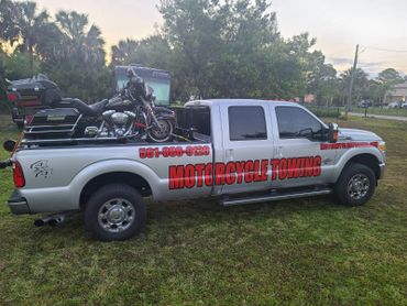 Towing a Harley Davidson