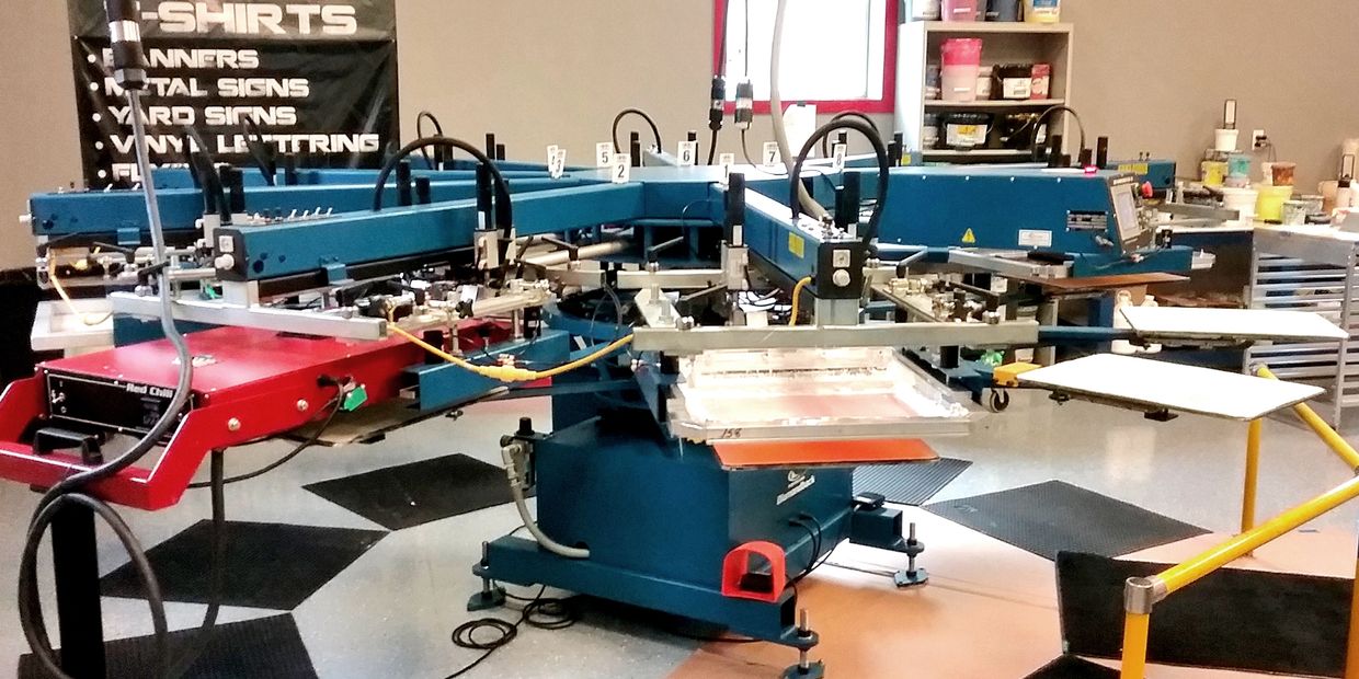 Our automatic printing press.