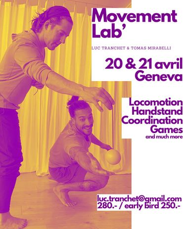 Event Movement Lab, Tomás Mirabelli and Luc Tranchet