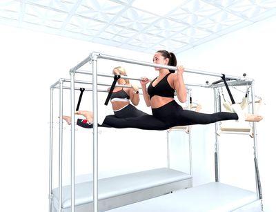 Dancers doing Pilates