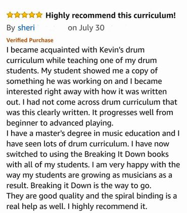 Best Drum Book Breaking It Down For Kids drumsRfun Drum Teacher Author Kevin White drum lessons