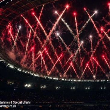 Stadium Roof Fireworks