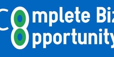 A picture of some words saying Complete business opportunity
