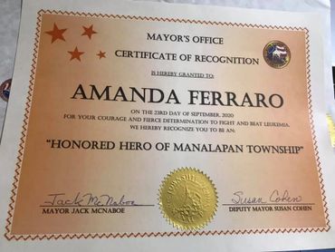 Manalapan Township Honored Hero