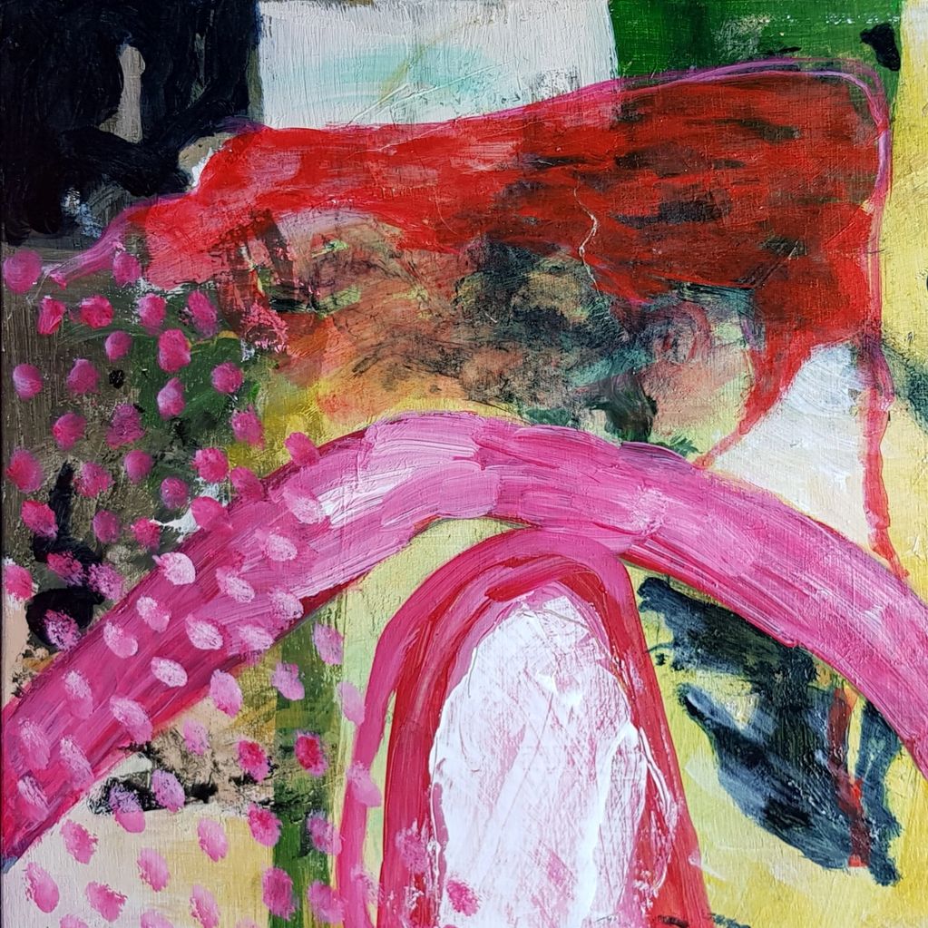 Oakberries #2
Oil on birch panel 30x30cm
The endangered oaks barks were highlighted by red berries