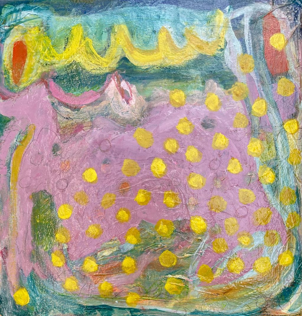 Scylla Splash
Mixed Media 30x30cm
Laguna: Respite in warm tourquise waters of the Ionian Sea