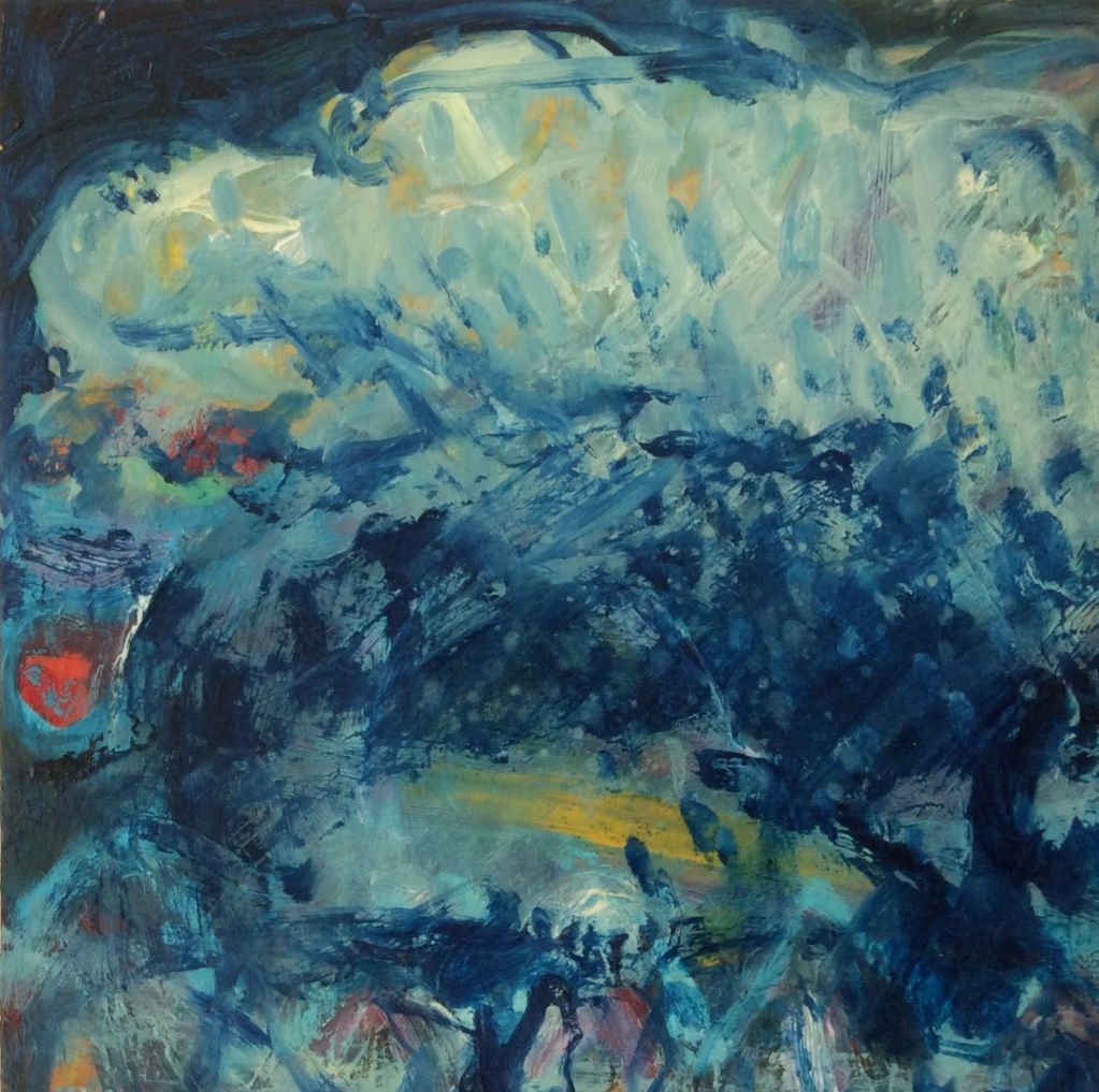 Squall
Oil on Birch Panel 30x30cm
Deluge: In the light of bad weather at sea