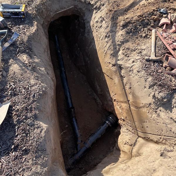 New sewer In front yard