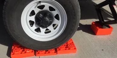 Rv rental camping Set up