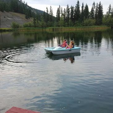 Paddle Boating around the Lake.