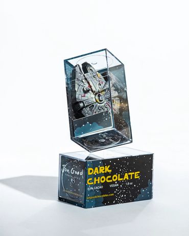 Chocolate Millennium Falcon by Jon Good Chocolates
Photo: Laura Thompson