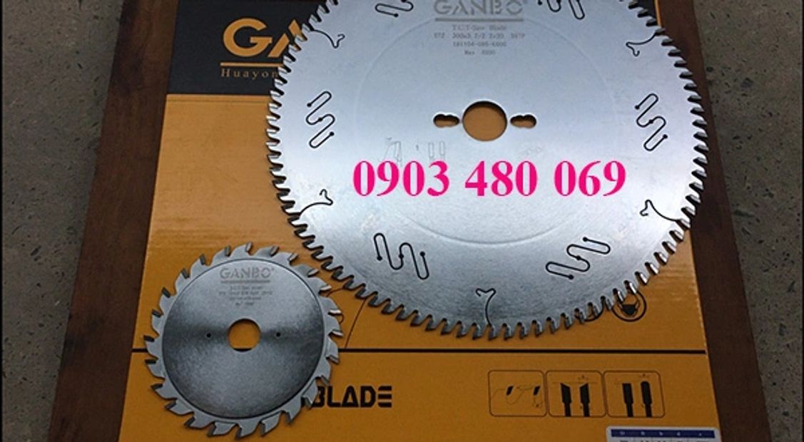 Bộ Lưỡi cưa Ganbo cắt ván công nghiệp MDF MFC, LAminate Board.., Hàng Chất lượng cao