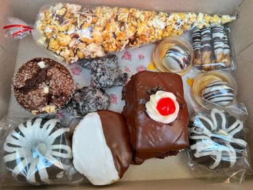 Treat box black-and-white theme