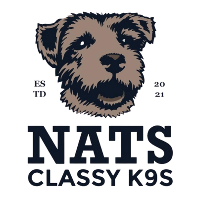Logo of a dog with text 'NATS Classy K9s'.