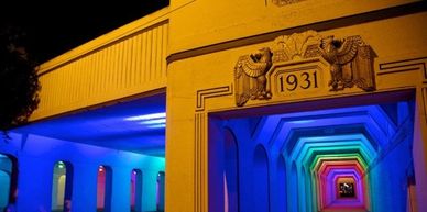 The project is inspired by artist Bill FitzGibbons’ installation “LightRails” in Birmingham, Alabama