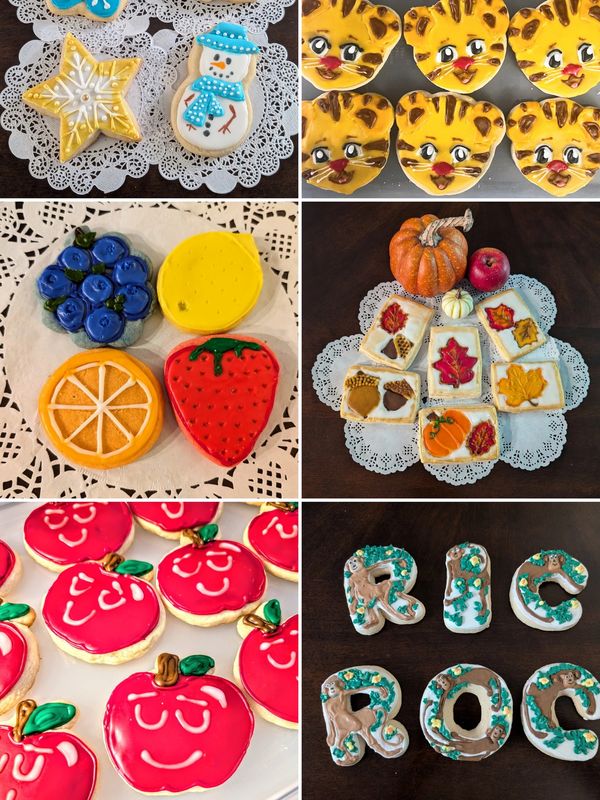 Royal Iced/Painted Cookies...These shortbread cookies are soft and delicious and last longer than th