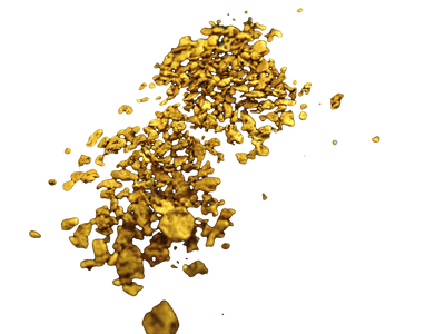 Small gold nuggets and dust were used as payment for goods and services during the gold rush years. 