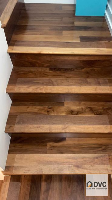 Anti-slip stair tape installation in Vancouver to improve safety and prevent slipping