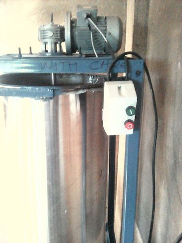 New electric industrial mixer for liquid soap making.