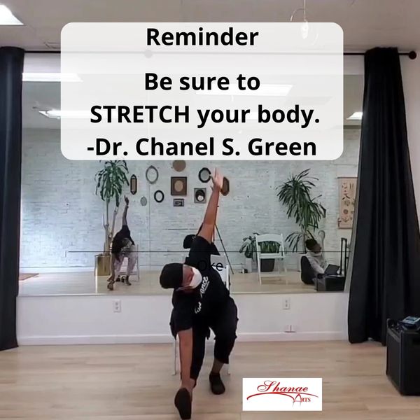 Reminder to stretch your body.