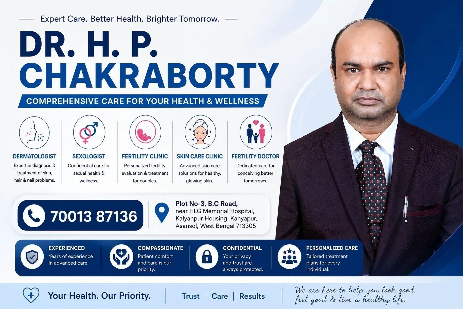 Dr. H. P. Chakraborty – Best Dermatologist, Sexologist & Fertility Specialist in Asansol