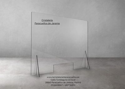 Mampara prevención contagios, fija ideal para oficinas.