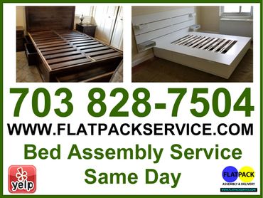 Flatpack Furniture Assembly Services - Posts | Facebook • Bed Assembly Same Day • 703 828-7504