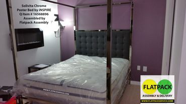 OVERSTOCK.COM INSPIRE Q Solivita Canopy Chrome Poster Bed ITEM#: 16568896
MODWAY