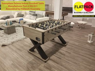 Sunnydaze Delano Indoor Foosball Table Manufacturer Part # DQ-931