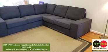 IKEA KIVIK Sectional Sofa Assembly Specialist • Tysons Corner, VA 20774 • YELP