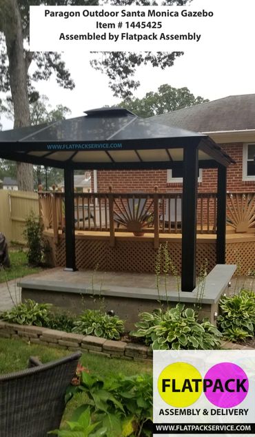 Need your Gazebo or Pergola Assembled? Get Assembly Today • 301 971-7219 • Professional Grade • 