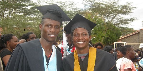 Two university graduates
