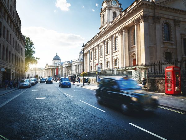 A street with cars