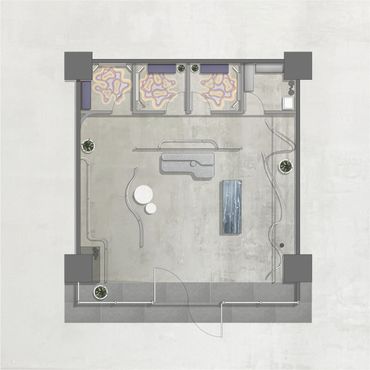activewear boutique floor plan drawing