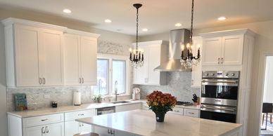 White Kitchen in Orland Park- Frost by Fabuwood