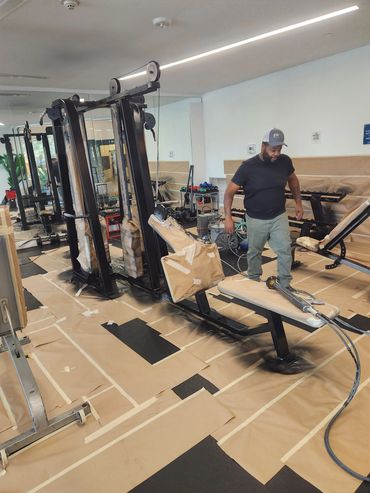 Storefront Electrostatic Refinishing Electrostatic Painting