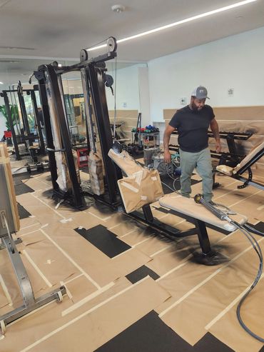 Storefront Electrostatic Refinishing Electrostatic Painting Apartment Painting Condo Refinishing