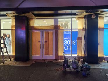 Storefront Electrostatic Refinishing Electrostatic Painting Apartment Painting Condo Refinishing