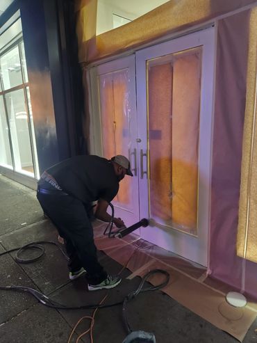 Storefront Electrostatic Refinishing Electrostatic Painting Apartment Painting Condo Refinishing