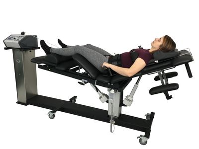 Decompression relieves the stress bearing down on the discs inside of your spinal column