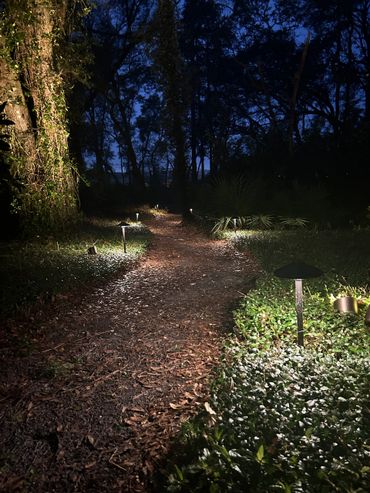 Path lights to illuminate the path.