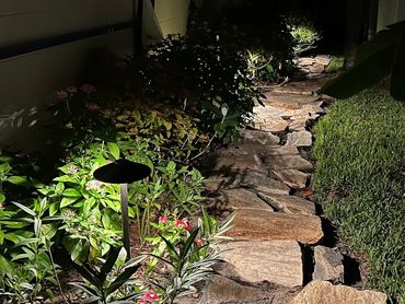 Pathlights to guide you safely around the walkway