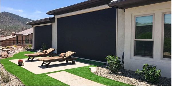 Exterior roller screens provide shade, cooling, and outdoor comfort with durable, custom-built.