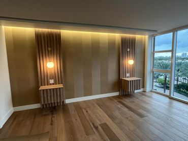 Our work in the Ritz Carlton in Bal Harbour, York wallpapers installed by our specialist.